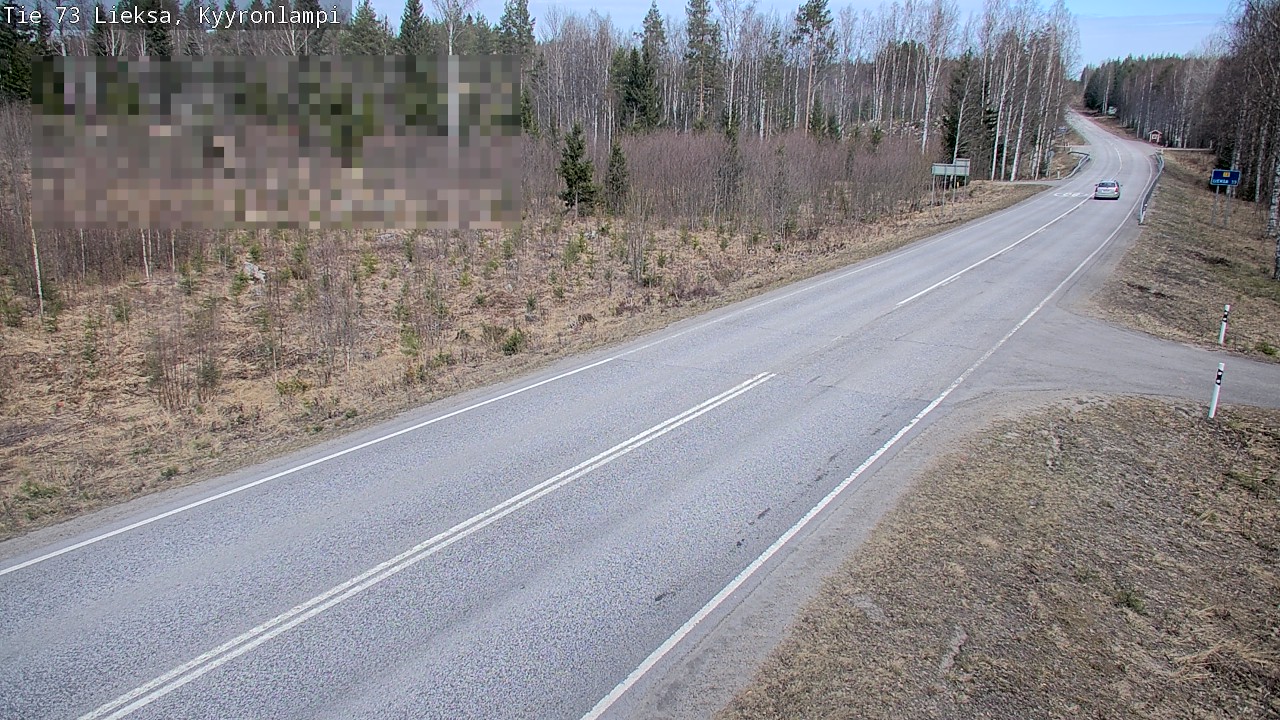 Weather Camera Image Road 73 Lieksa, Kyyrönlampi, Lieksa, Pohjois-Karjala