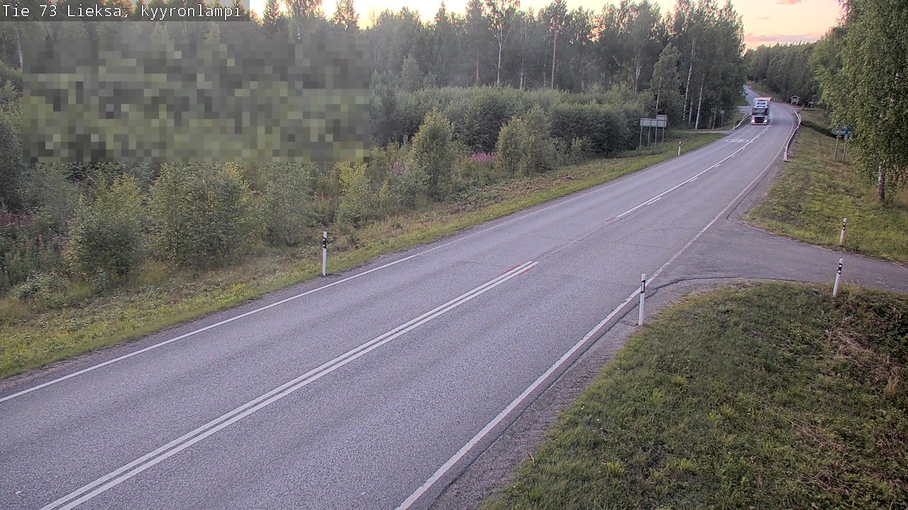 Weather Camera Image Road 73 Lieksa, Kyyrönlampi, Lieksa, Pohjois-Karjala