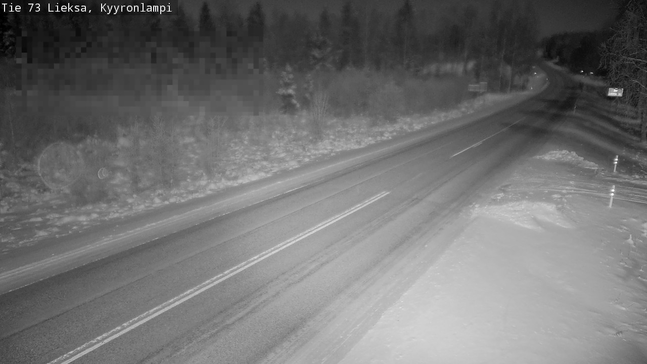 Weather Camera Image Road 73 Lieksa, Kyyrönlampi, Lieksa, Pohjois-Karjala