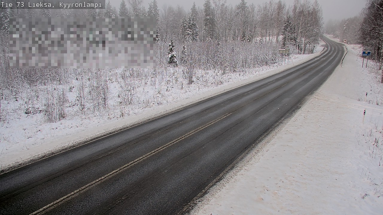 Weather Camera Image Väg 73 Lieksa, Kyyrönlampi, Lieksa, Pohjois-Karjala