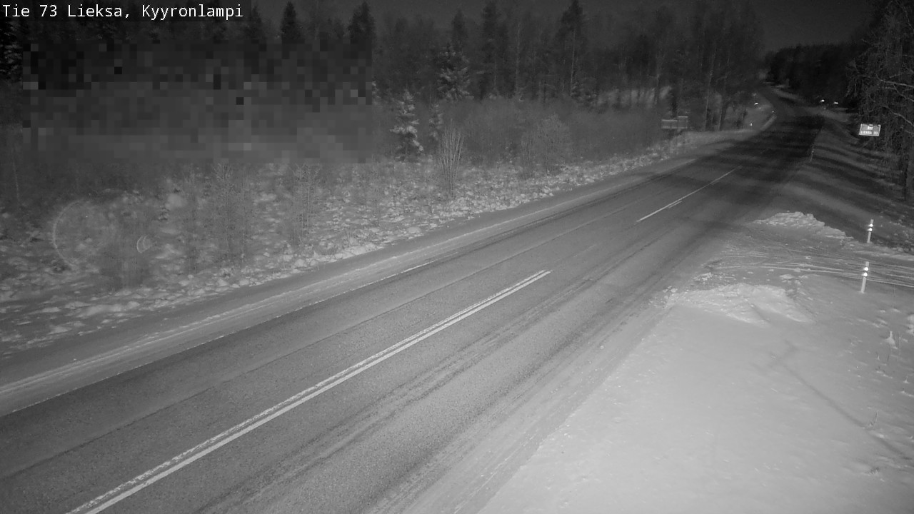 Weather Camera Image Road 73 Lieksa, Kyyrönlampi, Lieksa, Pohjois-Karjala