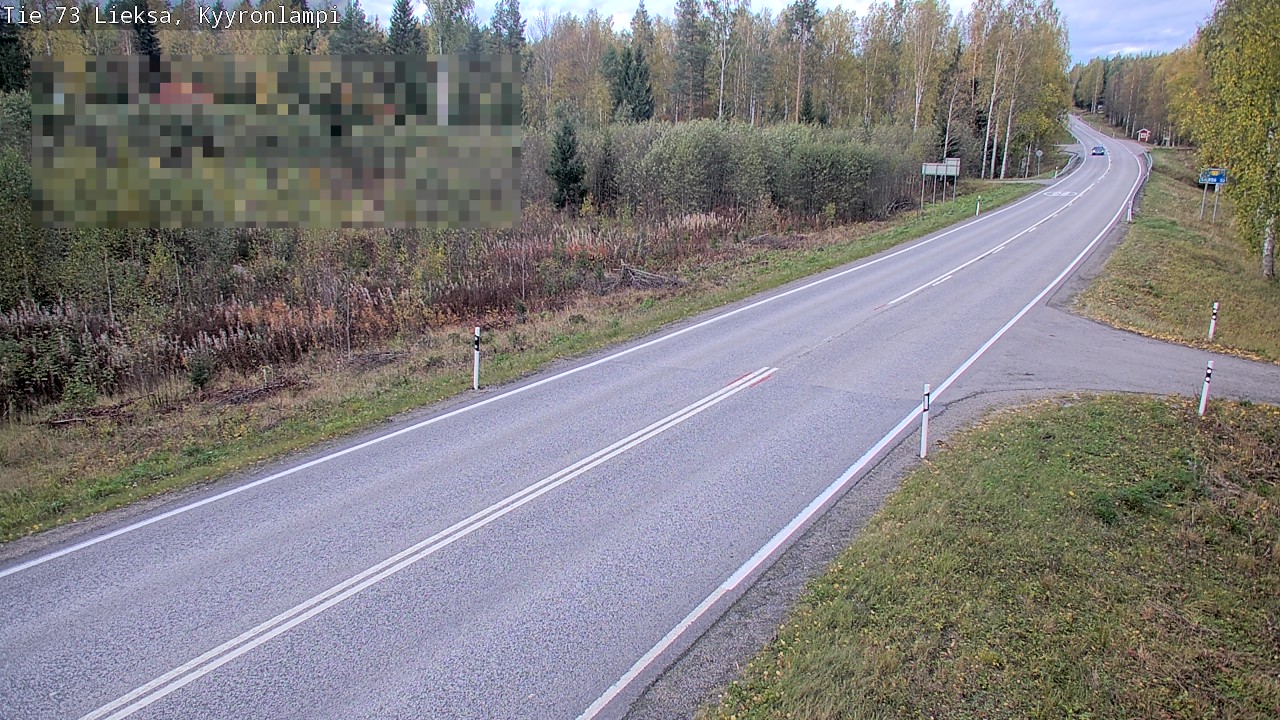 Weather Camera Image Väg 73 Lieksa, Kyyrönlampi, Lieksa, Pohjois-Karjala