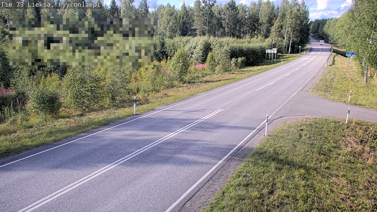 Weather Camera Image Road 73 Lieksa, Kyyrönlampi, Lieksa, Pohjois-Karjala