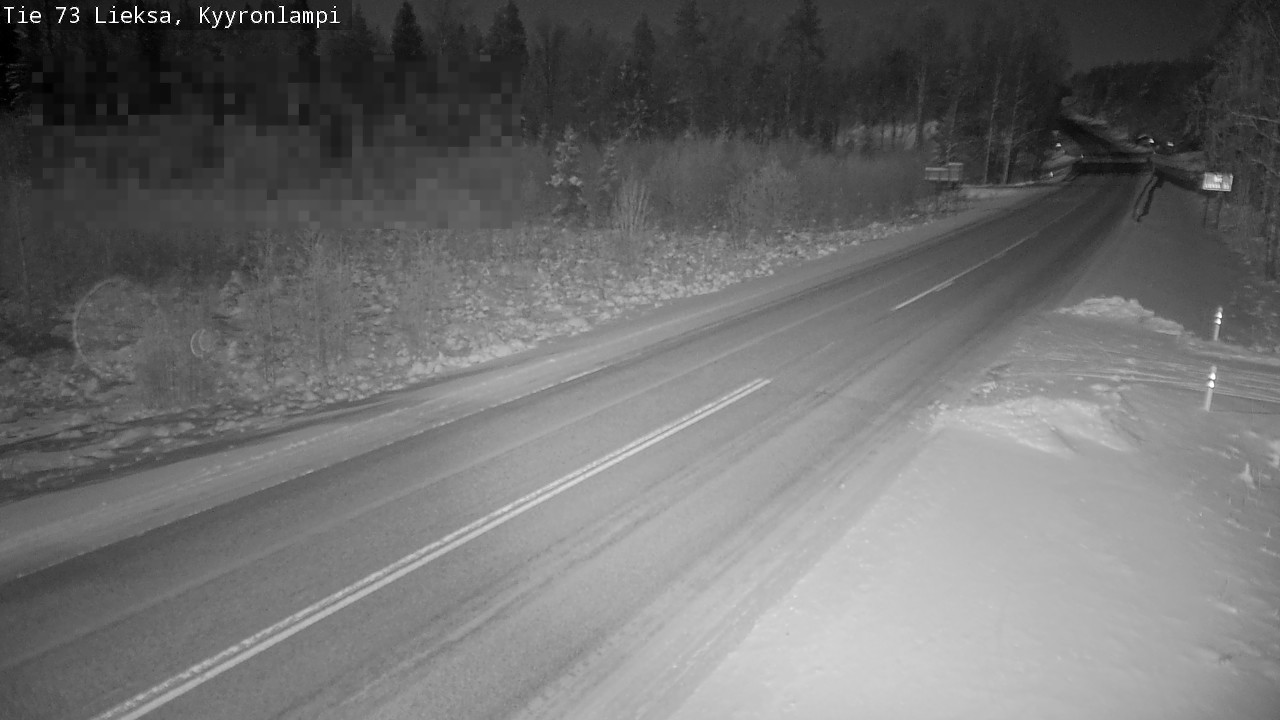 Weather Camera Image Väg 73 Lieksa, Kyyrönlampi, Lieksa, Pohjois-Karjala
