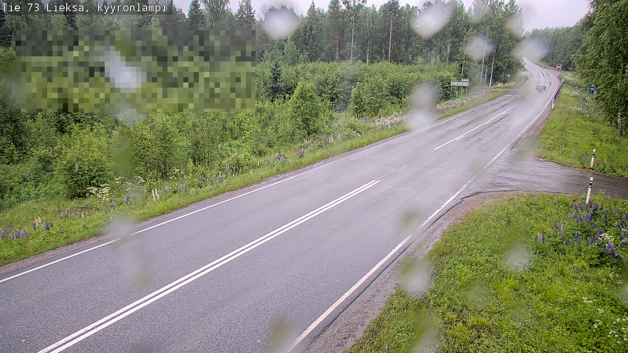 Weather Camera Image Väg 73 Lieksa, Kyyrönlampi, Lieksa, Pohjois-Karjala
