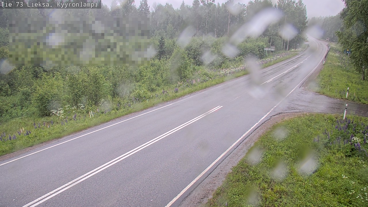 Weather Camera Image Väg 73 Lieksa, Kyyrönlampi, Lieksa, Pohjois-Karjala