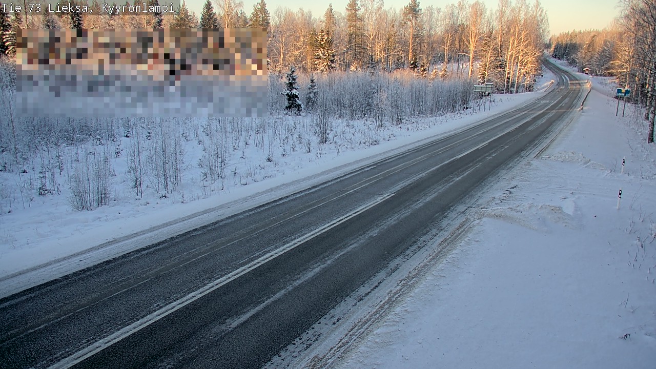Weather Camera Image Road 73 Lieksa, Kyyrönlampi, Lieksa, Pohjois-Karjala