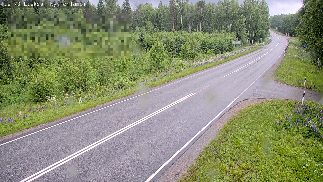Weather Camera Image Väg 73 Lieksa, Kyyrönlampi, Lieksa, Pohjois-Karjala