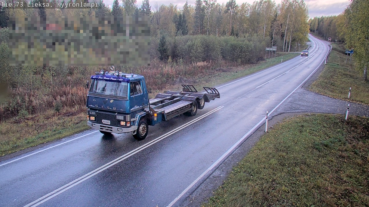 Weather Camera Image Väg 73 Lieksa, Kyyrönlampi, Lieksa, Pohjois-Karjala