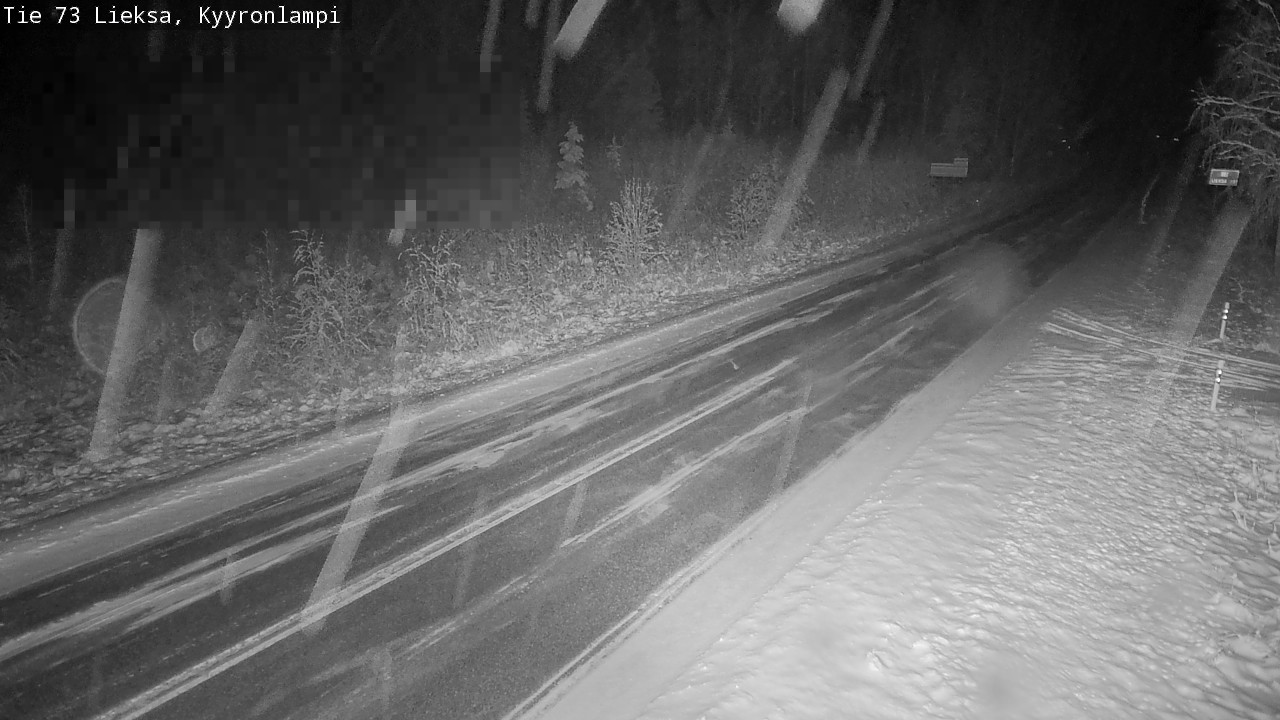 Weather Camera Image Road 73 Lieksa, Kyyrönlampi, Lieksa, Pohjois-Karjala