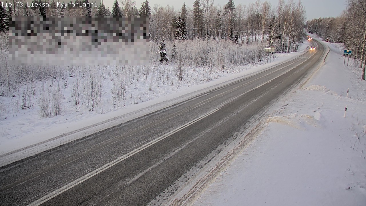 Weather Camera Image Road 73 Lieksa, Kyyrönlampi, Lieksa, Pohjois-Karjala