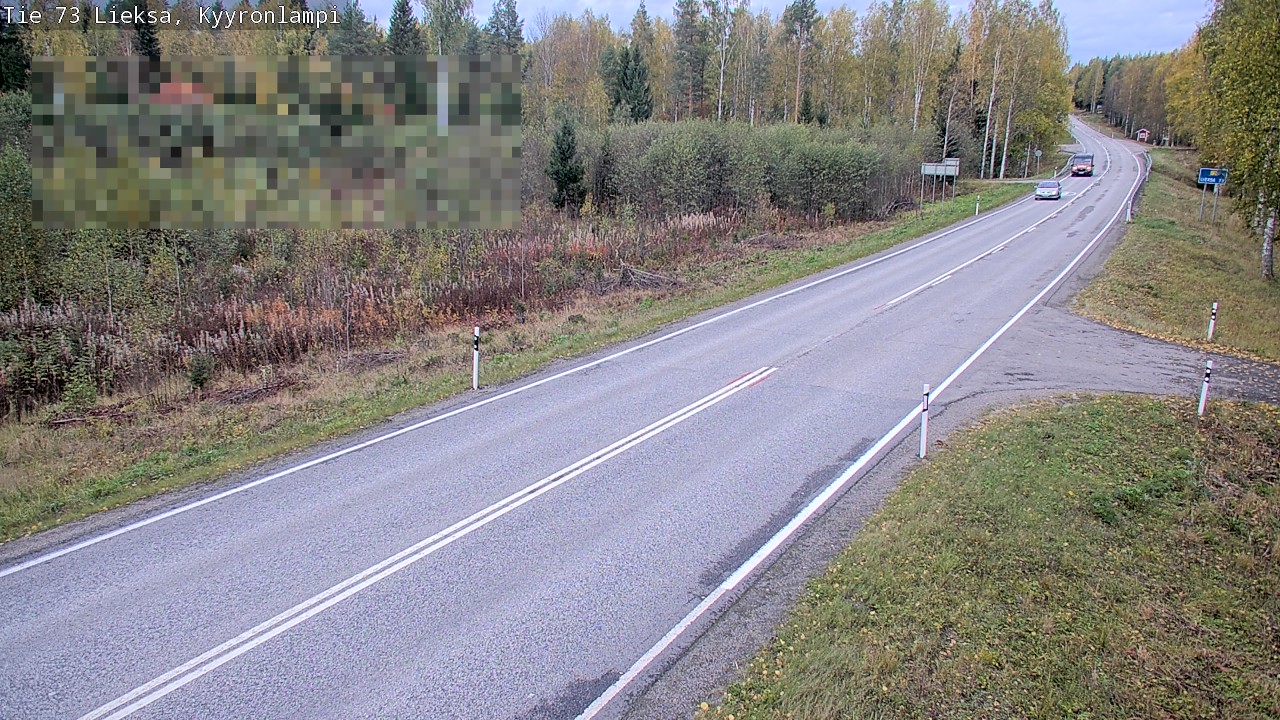 Weather Camera Image Road 73 Lieksa, Kyyrönlampi, Lieksa, Pohjois-Karjala
