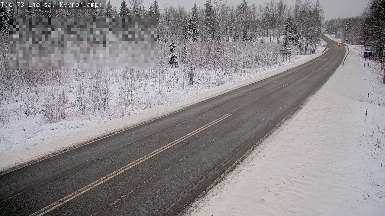 Weather Camera Image Road 73 Lieksa, Kyyrönlampi, Lieksa, Pohjois-Karjala