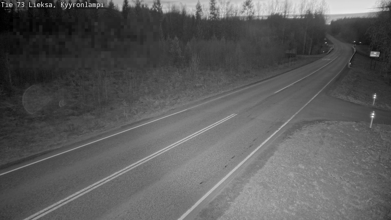Weather Camera Image Väg 73 Lieksa, Kyyrönlampi, Lieksa, Pohjois-Karjala