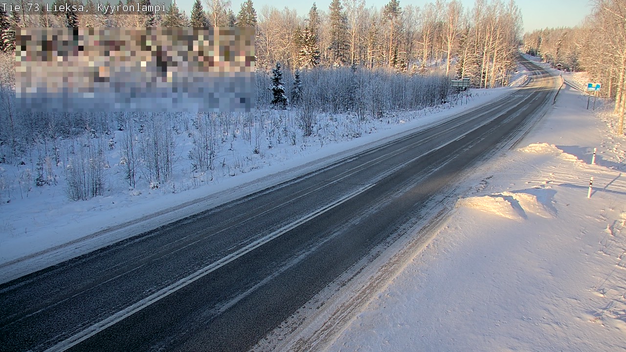 Weather Camera Image Road 73 Lieksa, Kyyrönlampi, Lieksa, Pohjois-Karjala