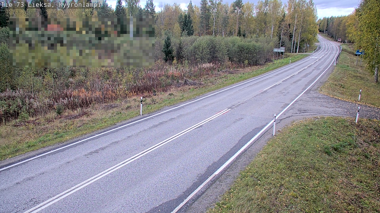 Weather Camera Image Road 73 Lieksa, Kyyrönlampi, Lieksa, Pohjois-Karjala