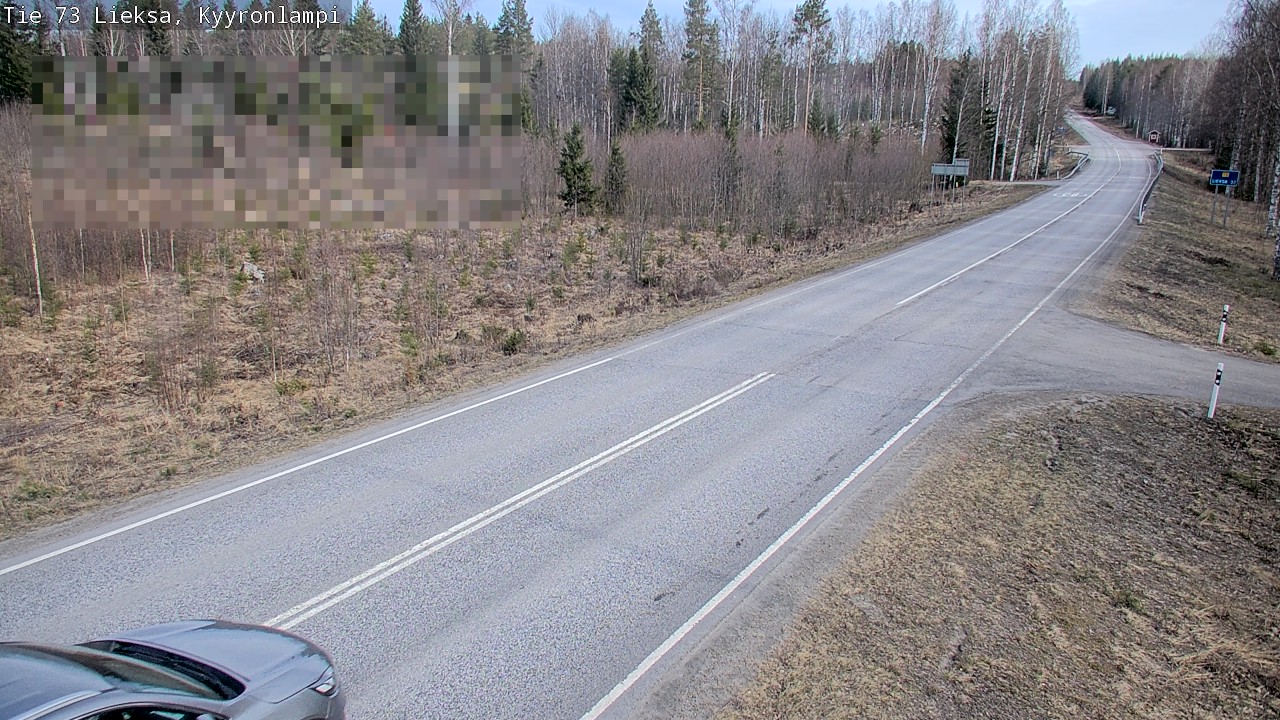 Weather Camera Image Road 73 Lieksa, Kyyrönlampi, Lieksa, Pohjois-Karjala