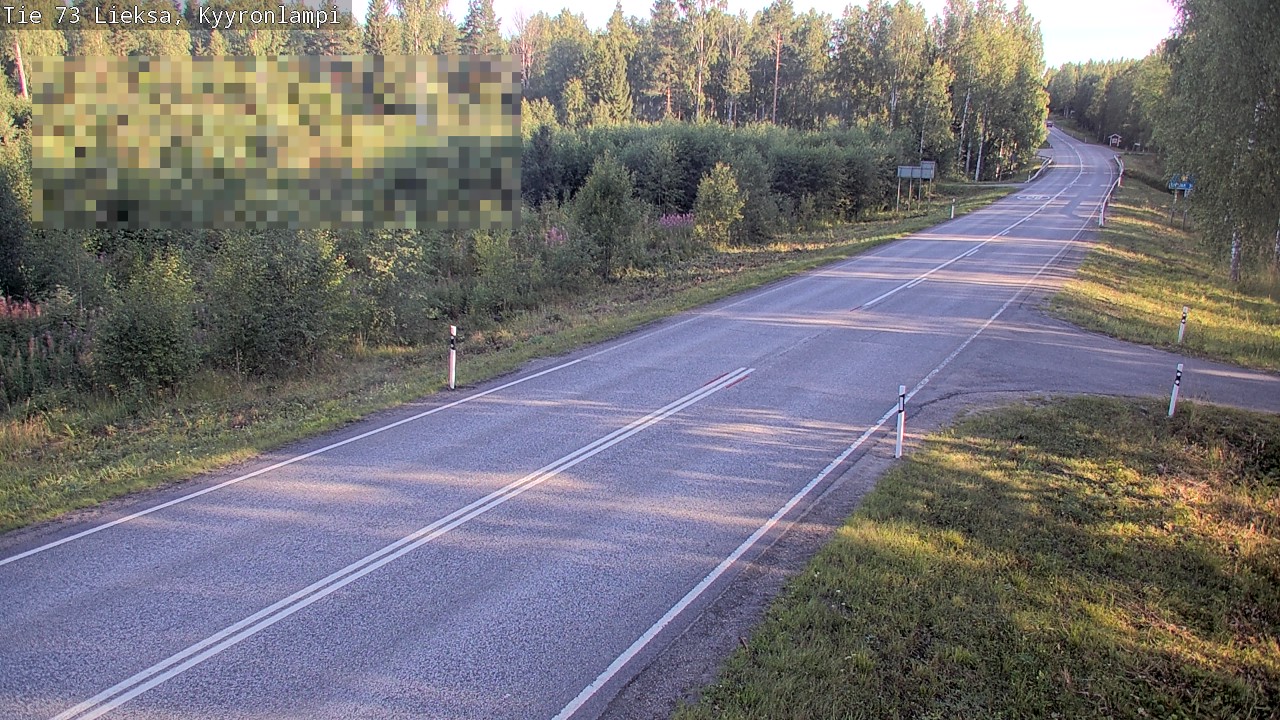Weather Camera Image Road 73 Lieksa, Kyyrönlampi, Lieksa, Pohjois-Karjala