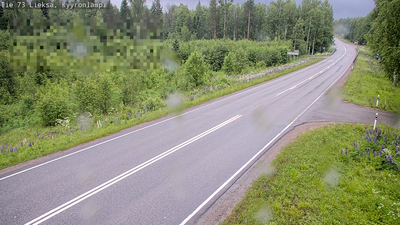Weather Camera Image Väg 73 Lieksa, Kyyrönlampi, Lieksa, Pohjois-Karjala