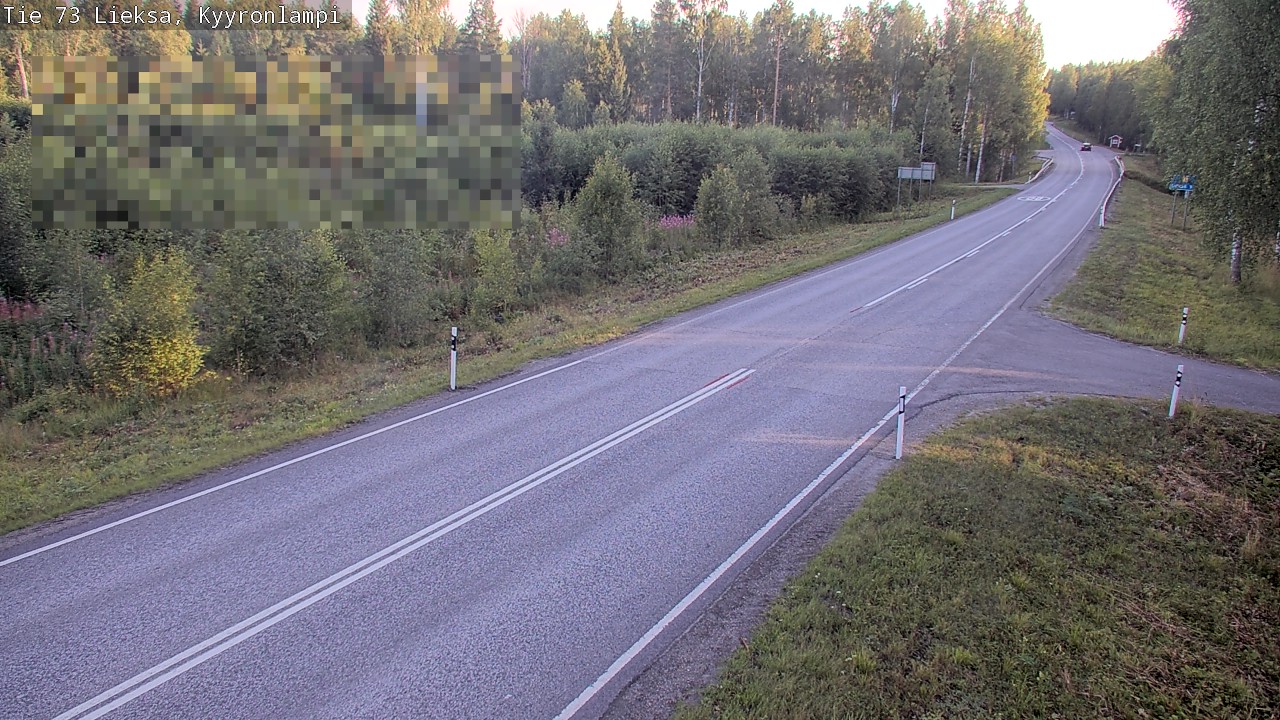 Weather Camera Image Road 73 Lieksa, Kyyrönlampi, Lieksa, Pohjois-Karjala