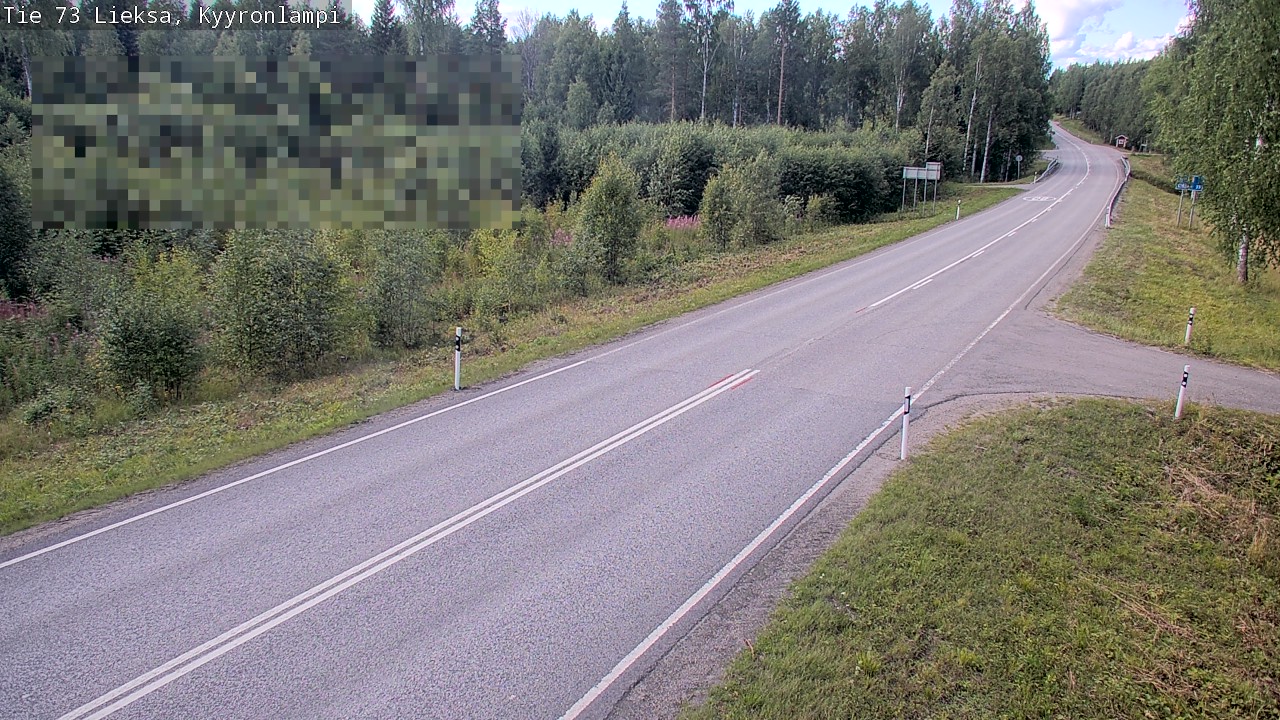 Weather Camera Image Road 73 Lieksa, Kyyrönlampi, Lieksa, Pohjois-Karjala
