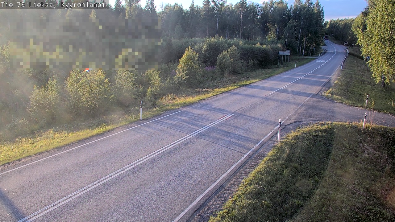 Weather Camera Image Road 73 Lieksa, Kyyrönlampi, Lieksa, Pohjois-Karjala