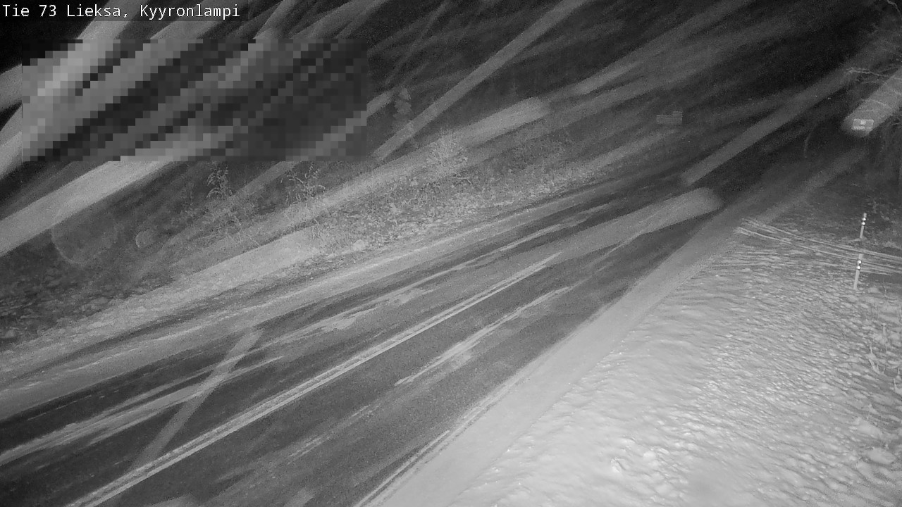 Weather Camera Image Road 73 Lieksa, Kyyrönlampi, Lieksa, Pohjois-Karjala