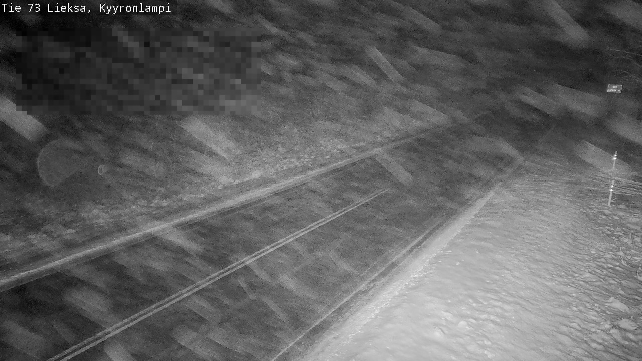 Weather Camera Image Road 73 Lieksa, Kyyrönlampi, Lieksa, Pohjois-Karjala
