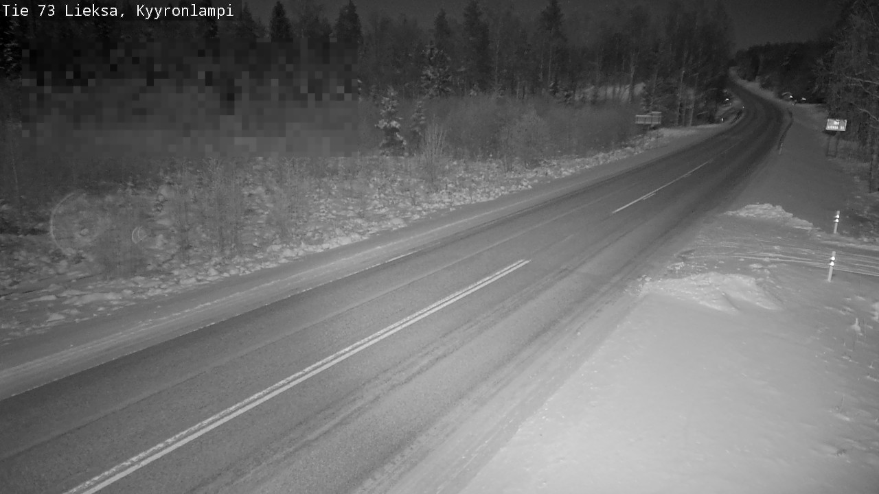 Weather Camera Image Road 73 Lieksa, Kyyrönlampi, Lieksa, Pohjois-Karjala