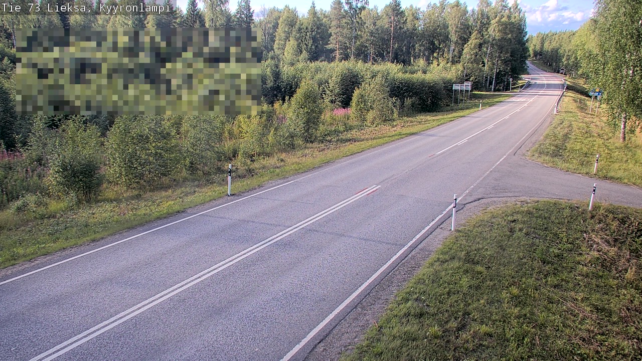Weather Camera Image Road 73 Lieksa, Kyyrönlampi, Lieksa, Pohjois-Karjala