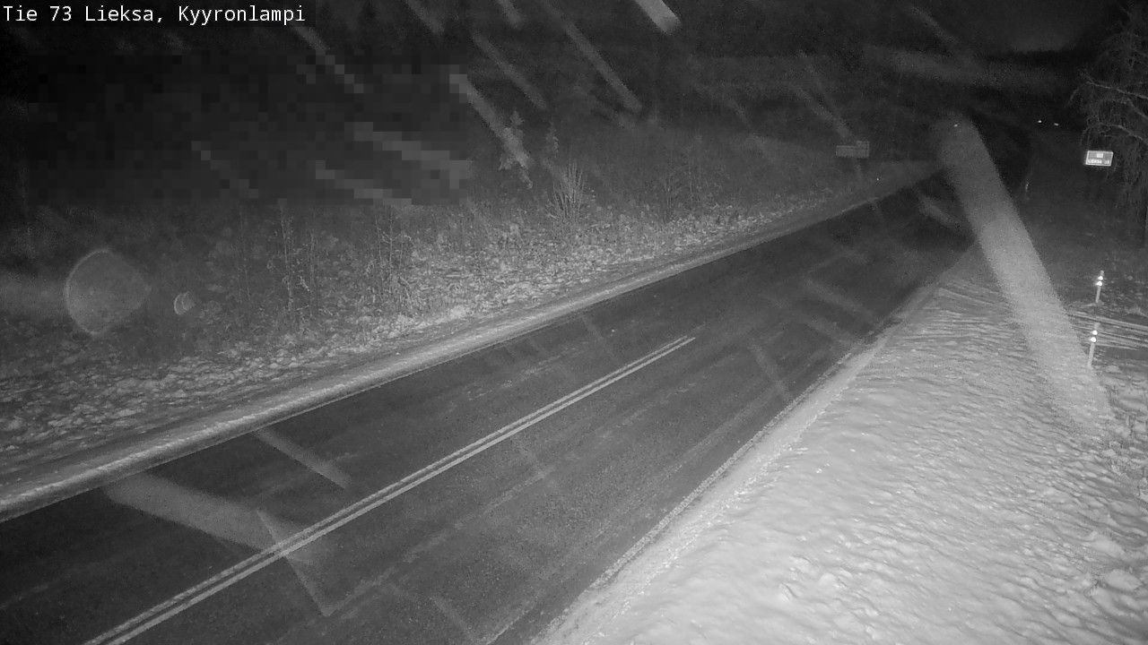 Weather Camera Image Road 73 Lieksa, Kyyrönlampi, Lieksa, Pohjois-Karjala