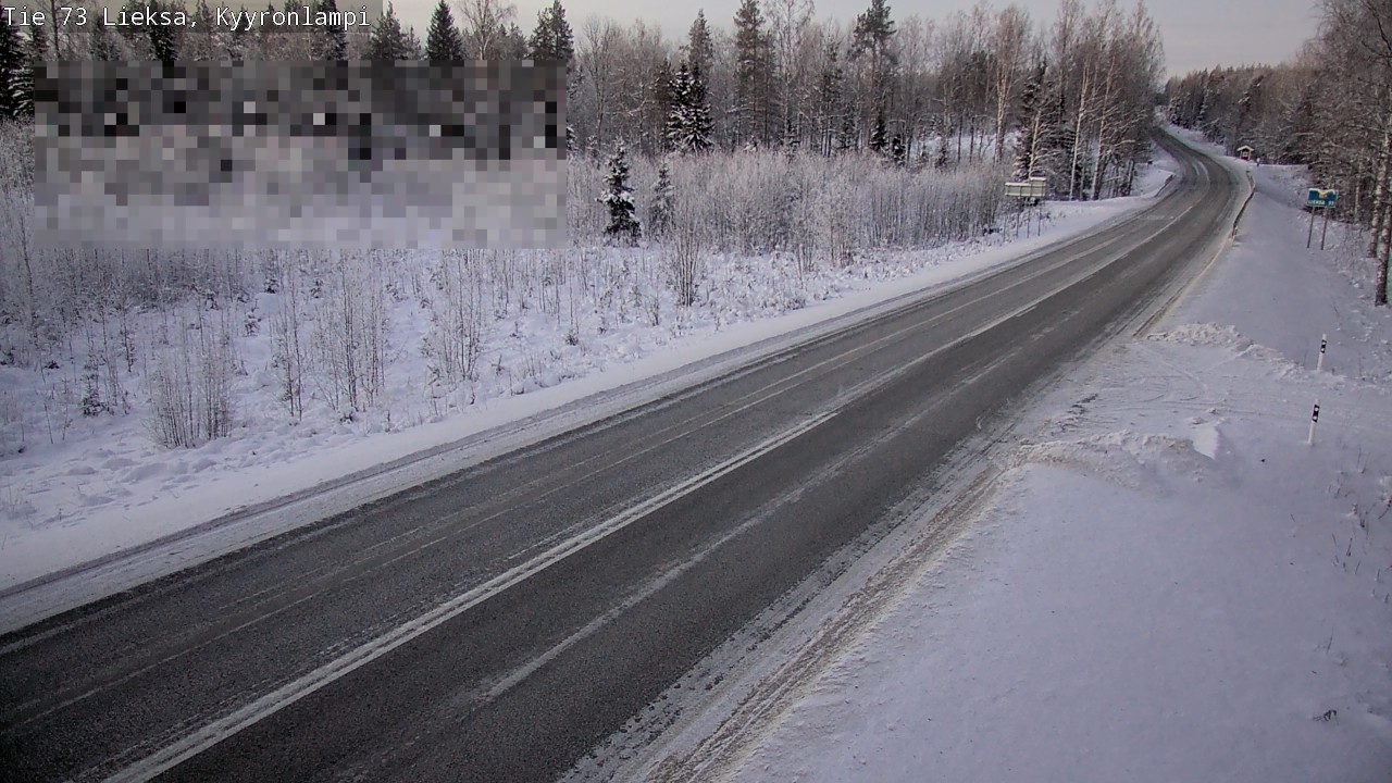 Weather Camera Image Road 73 Lieksa, Kyyrönlampi, Lieksa, Pohjois-Karjala