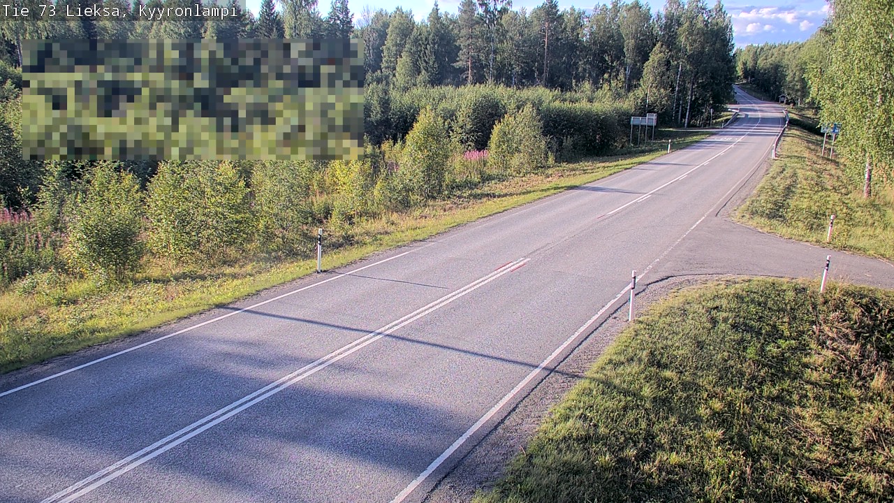 Weather Camera Image Road 73 Lieksa, Kyyrönlampi, Lieksa, Pohjois-Karjala