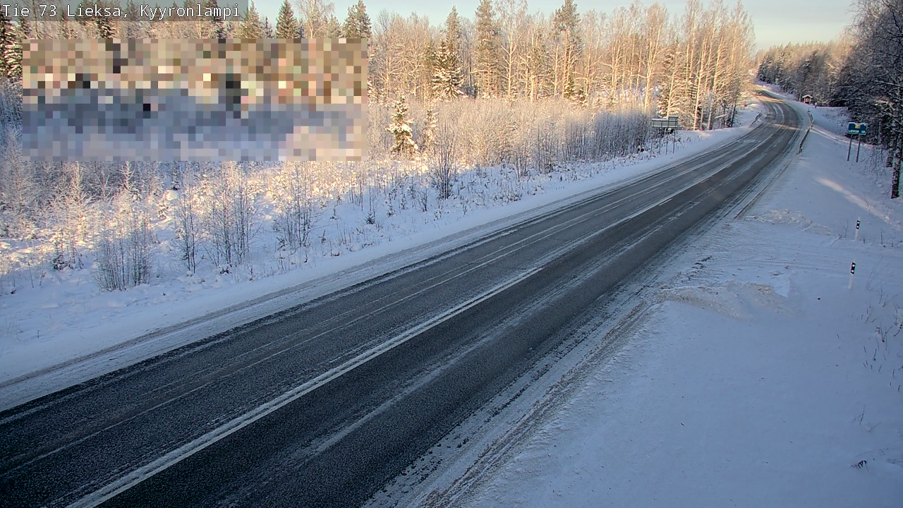 Weather Camera Image Road 73 Lieksa, Kyyrönlampi, Lieksa, Pohjois-Karjala