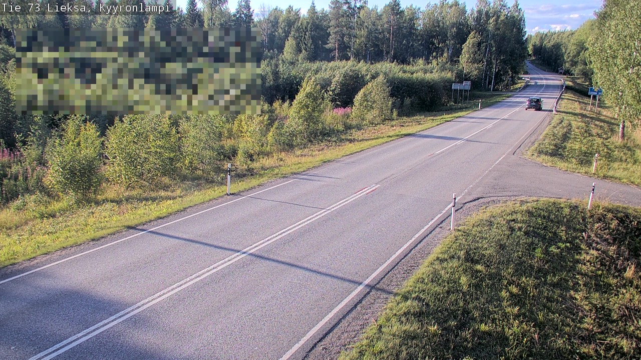 Weather Camera Image Road 73 Lieksa, Kyyrönlampi, Lieksa, Pohjois-Karjala