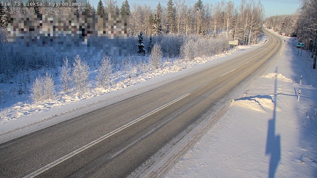 Weather Camera Image Road 73 Lieksa, Kyyrönlampi, Lieksa, Pohjois-Karjala