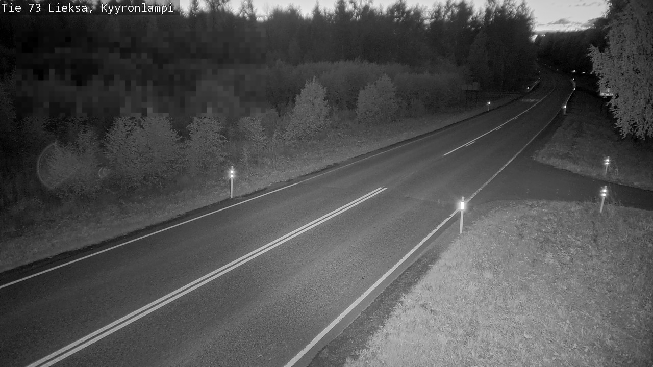 Weather Camera Image Road 73 Lieksa, Kyyrönlampi, Lieksa, Pohjois-Karjala