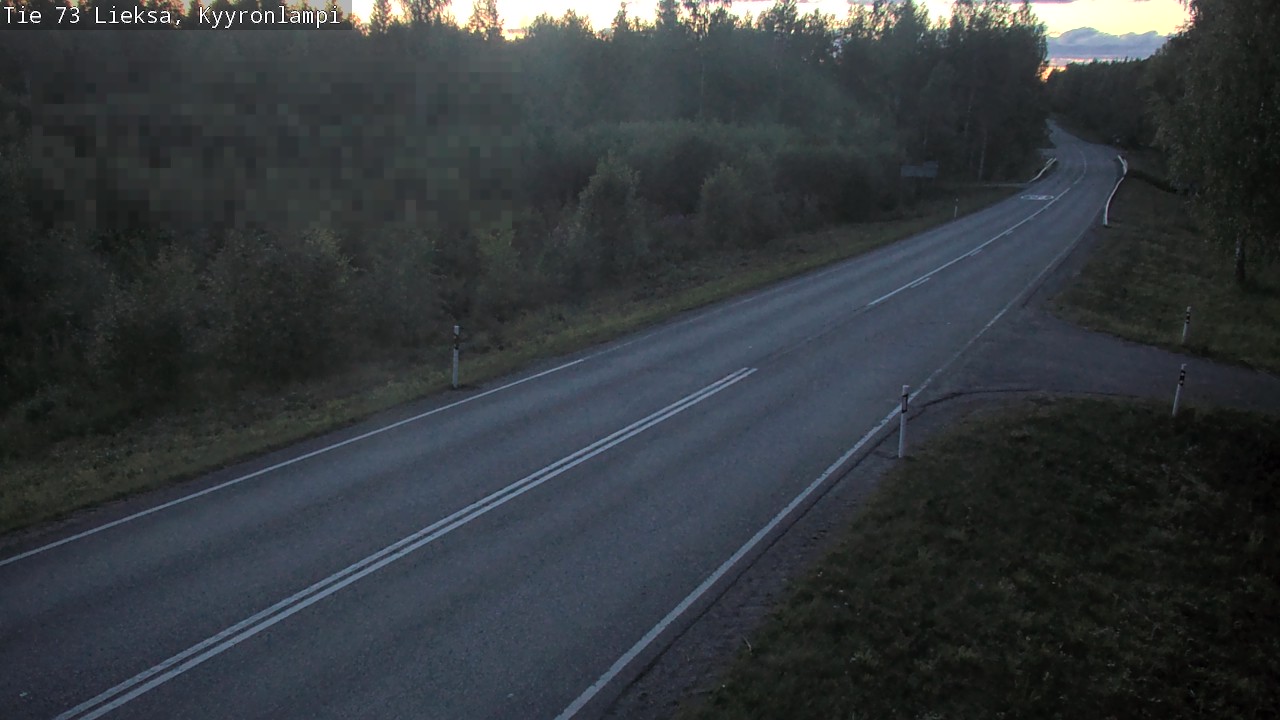 Weather Camera Image Road 73 Lieksa, Kyyrönlampi, Lieksa, Pohjois-Karjala