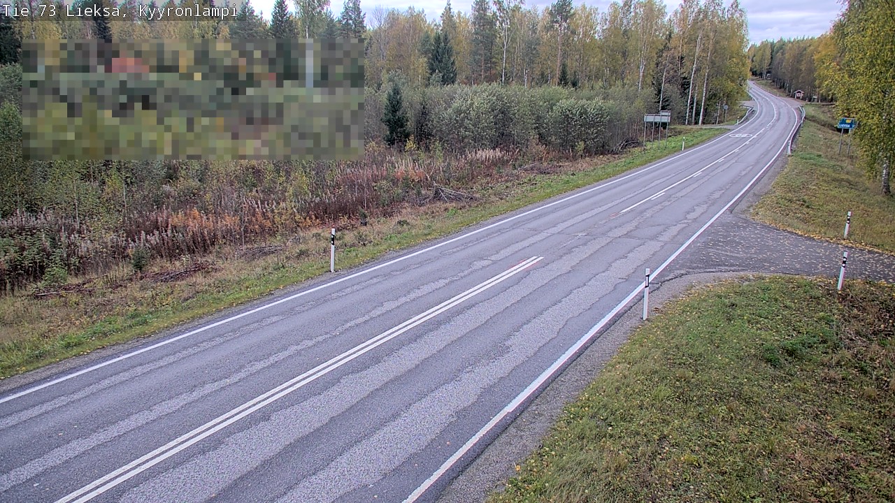 Weather Camera Image Road 73 Lieksa, Kyyrönlampi, Lieksa, Pohjois-Karjala