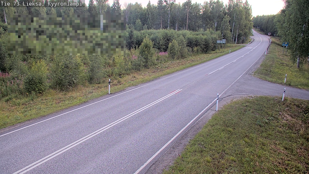 Weather Camera Image Road 73 Lieksa, Kyyrönlampi, Lieksa, Pohjois-Karjala