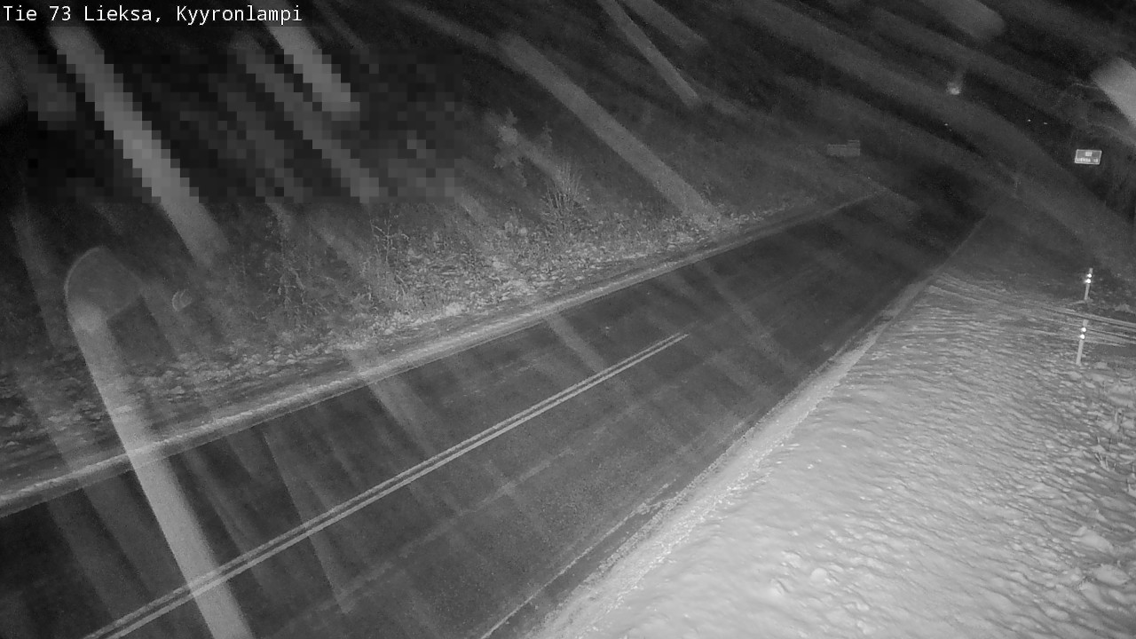 Weather Camera Image Road 73 Lieksa, Kyyrönlampi, Lieksa, Pohjois-Karjala