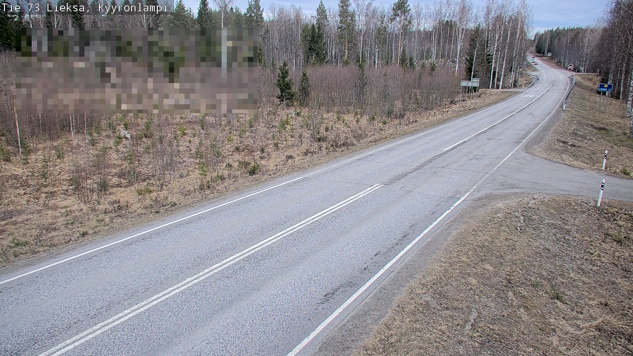 Weather Camera Image Väg 73 Lieksa, Kyyrönlampi, Lieksa, Pohjois-Karjala
