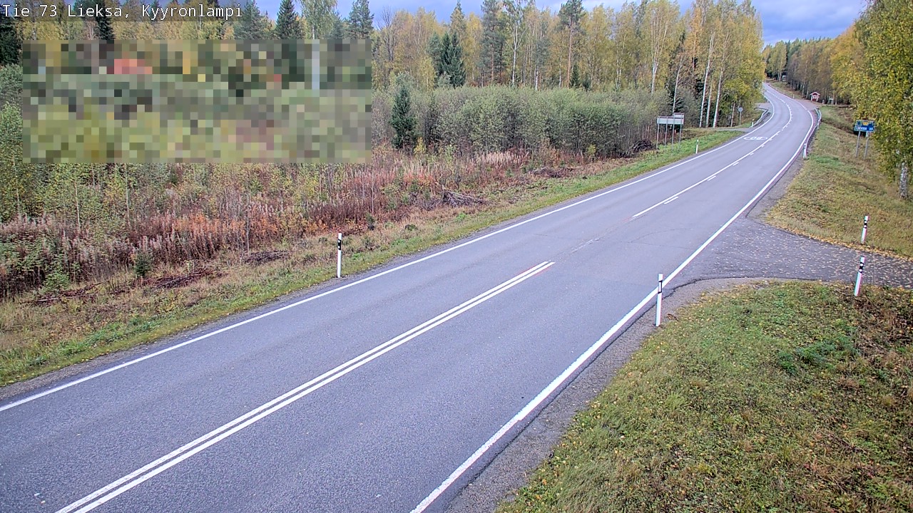 Weather Camera Image Road 73 Lieksa, Kyyrönlampi, Lieksa, Pohjois-Karjala