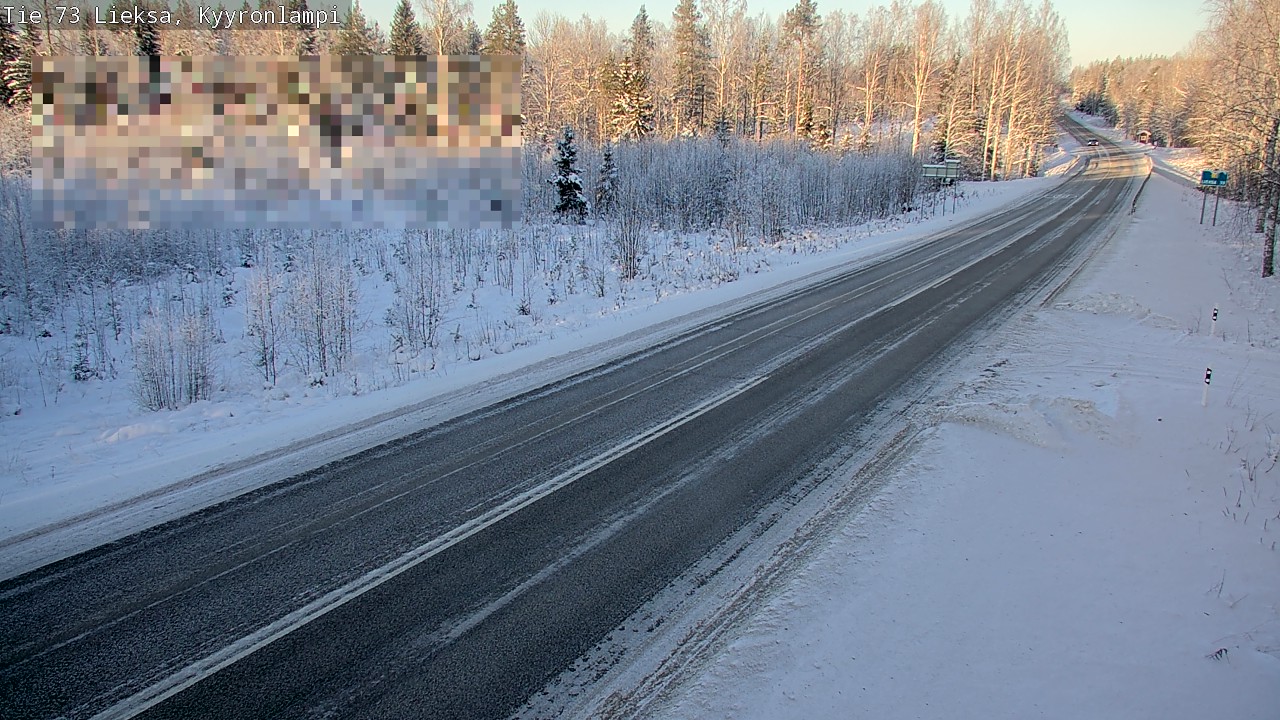Weather Camera Image Road 73 Lieksa, Kyyrönlampi, Lieksa, Pohjois-Karjala