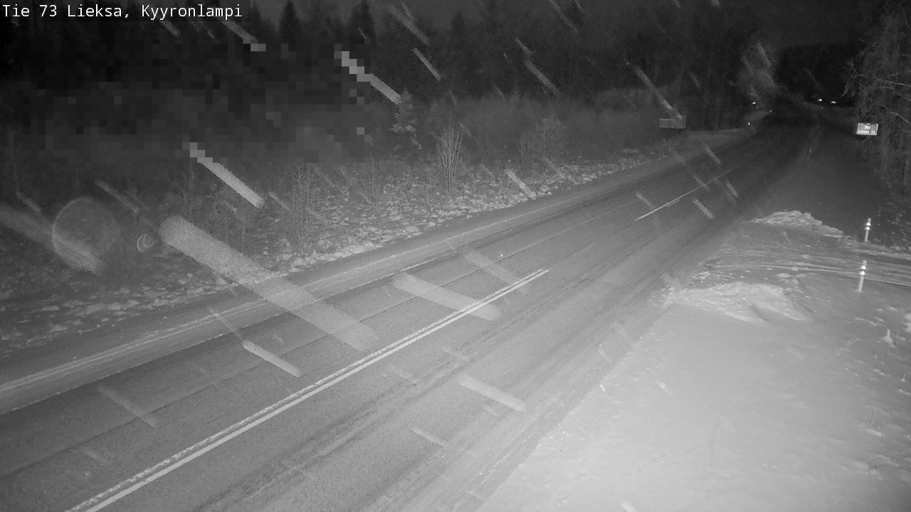 Weather Camera Image Road 73 Lieksa, Kyyrönlampi, Lieksa, Pohjois-Karjala