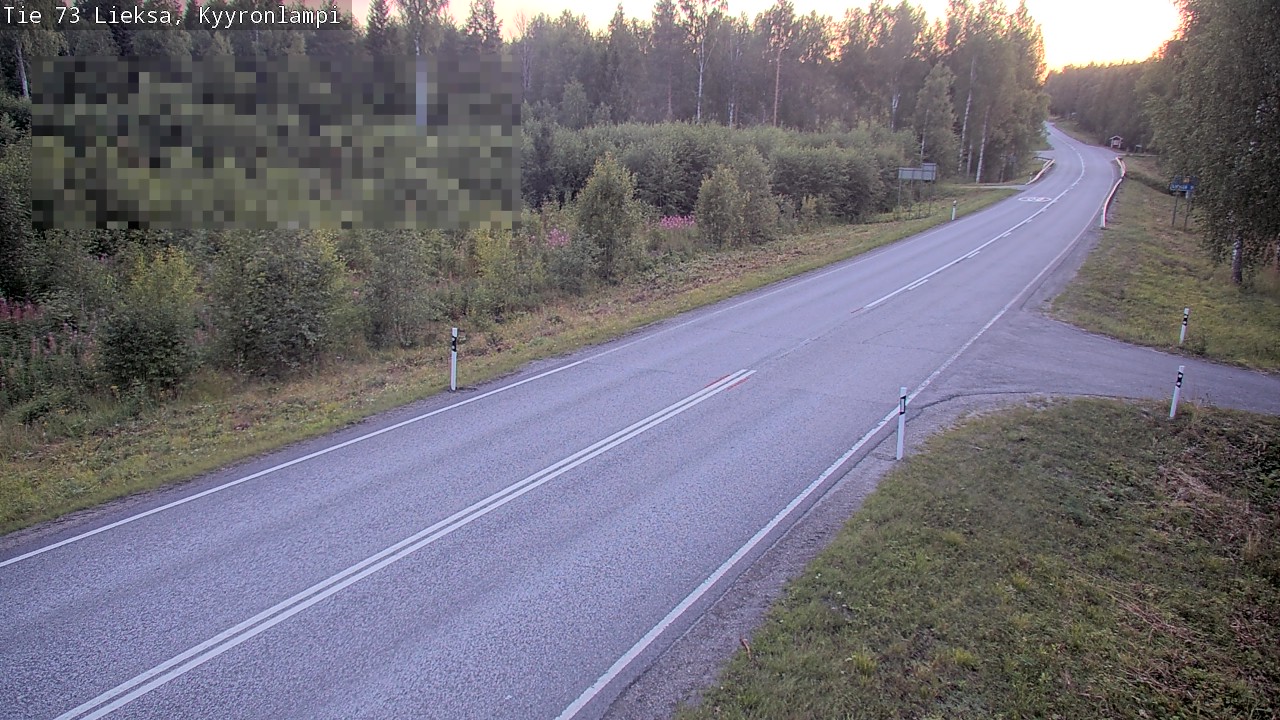 Weather Camera Image Road 73 Lieksa, Kyyrönlampi, Lieksa, Pohjois-Karjala