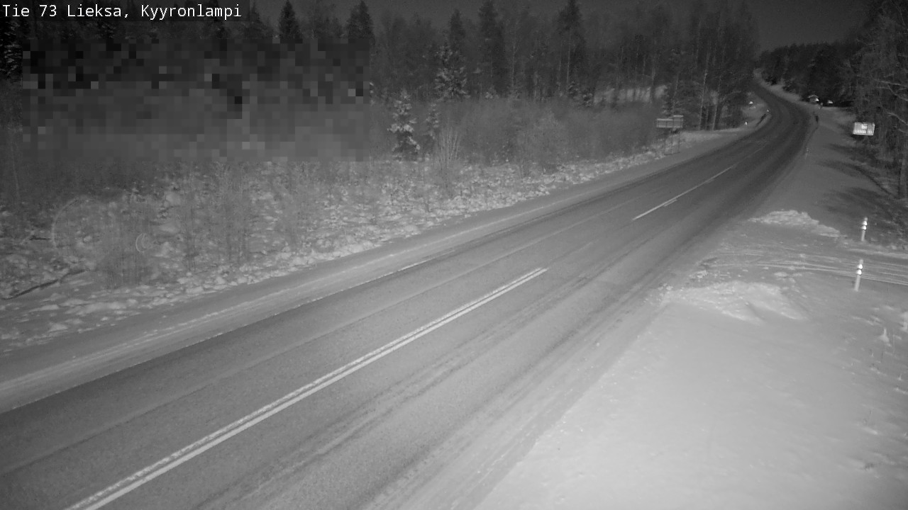 Weather Camera Image Road 73 Lieksa, Kyyrönlampi, Lieksa, Pohjois-Karjala