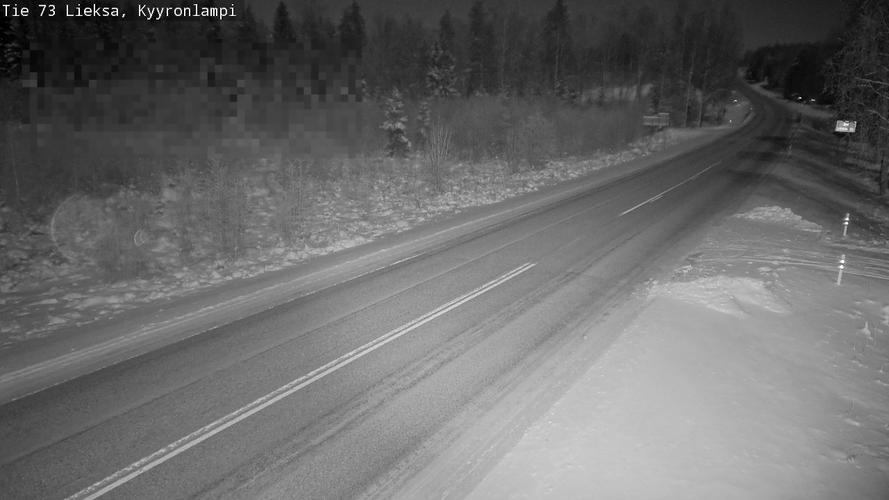 Weather Camera Image Road 73 Lieksa, Kyyrönlampi, Lieksa, Pohjois-Karjala