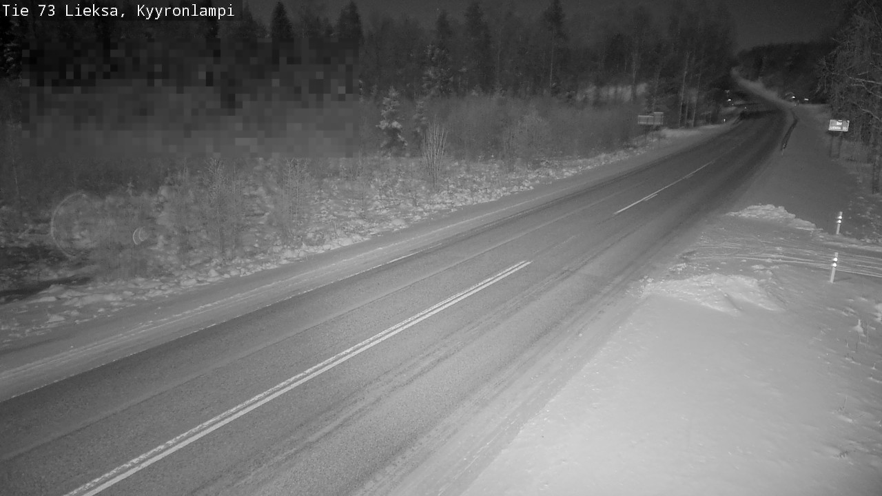 Weather Camera Image Road 73 Lieksa, Kyyrönlampi, Lieksa, Pohjois-Karjala