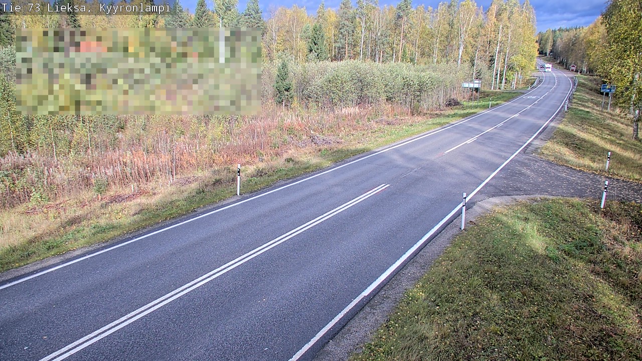 Weather Camera Image Road 73 Lieksa, Kyyrönlampi, Lieksa, Pohjois-Karjala
